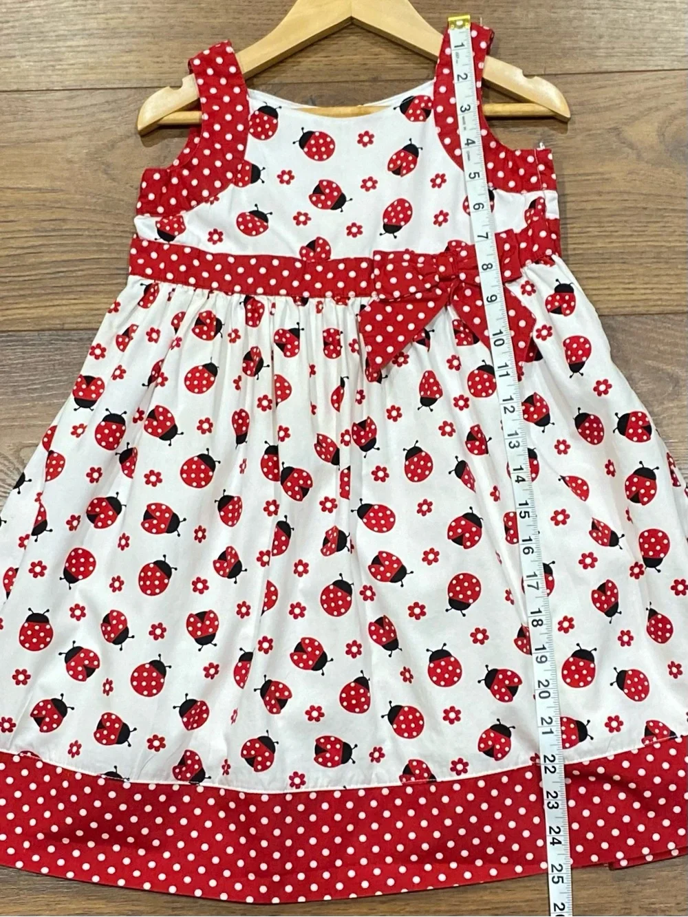 Gymboree Girls Polka Dot Ladybug Red and White Sundress Size 5